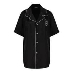 Varsity Jacquard Pyjama Shirt