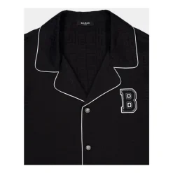 Varsity Jacquard Pyjama Shirt