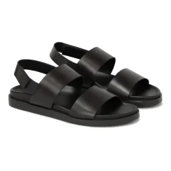 Velcro leren sandalen