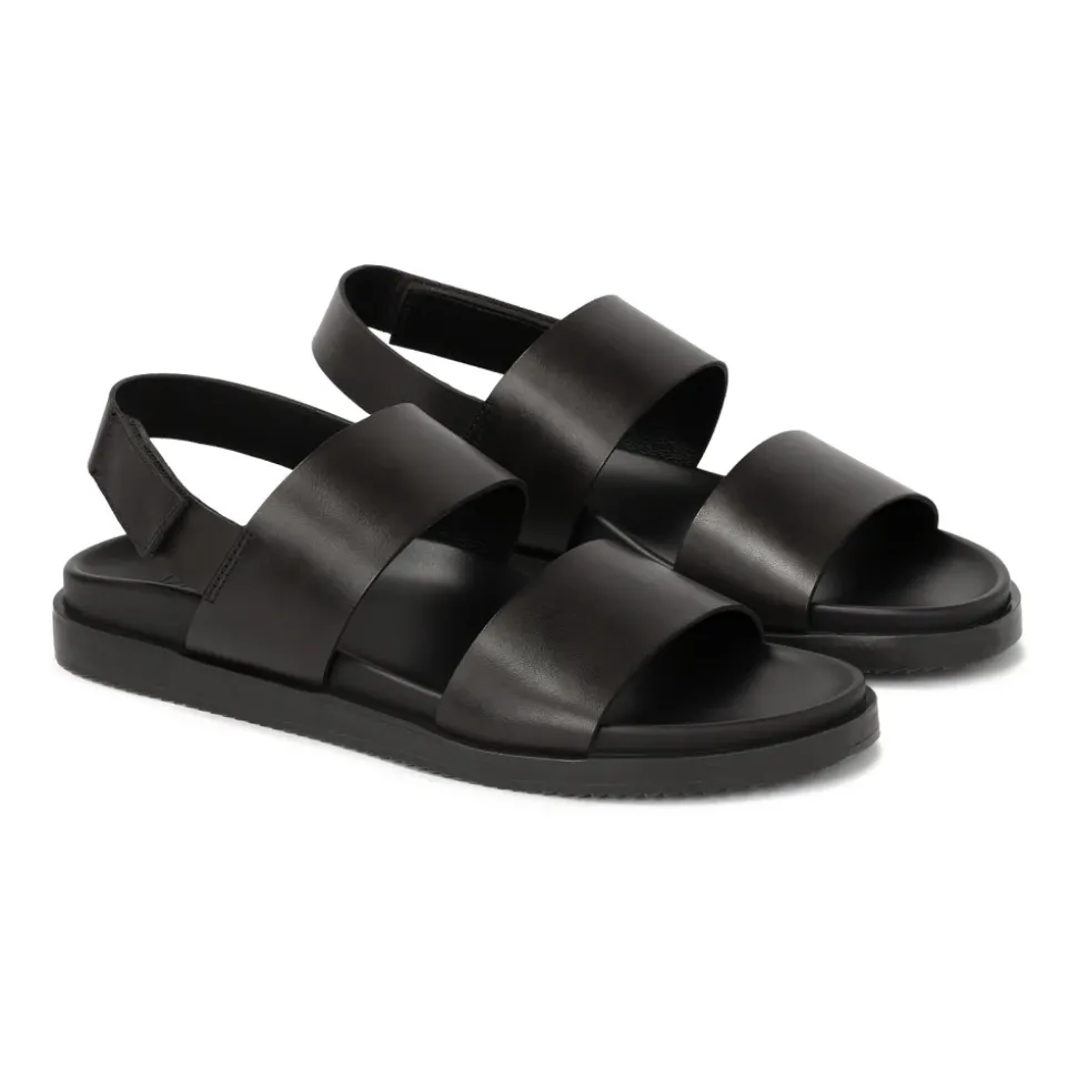 Velcro leren sandalen