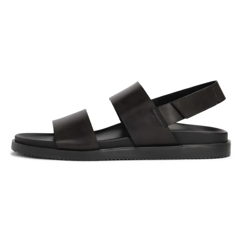 Velcro leren sandalen