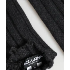 Virgin Wool Gebreide Vingerloze Handschoenen