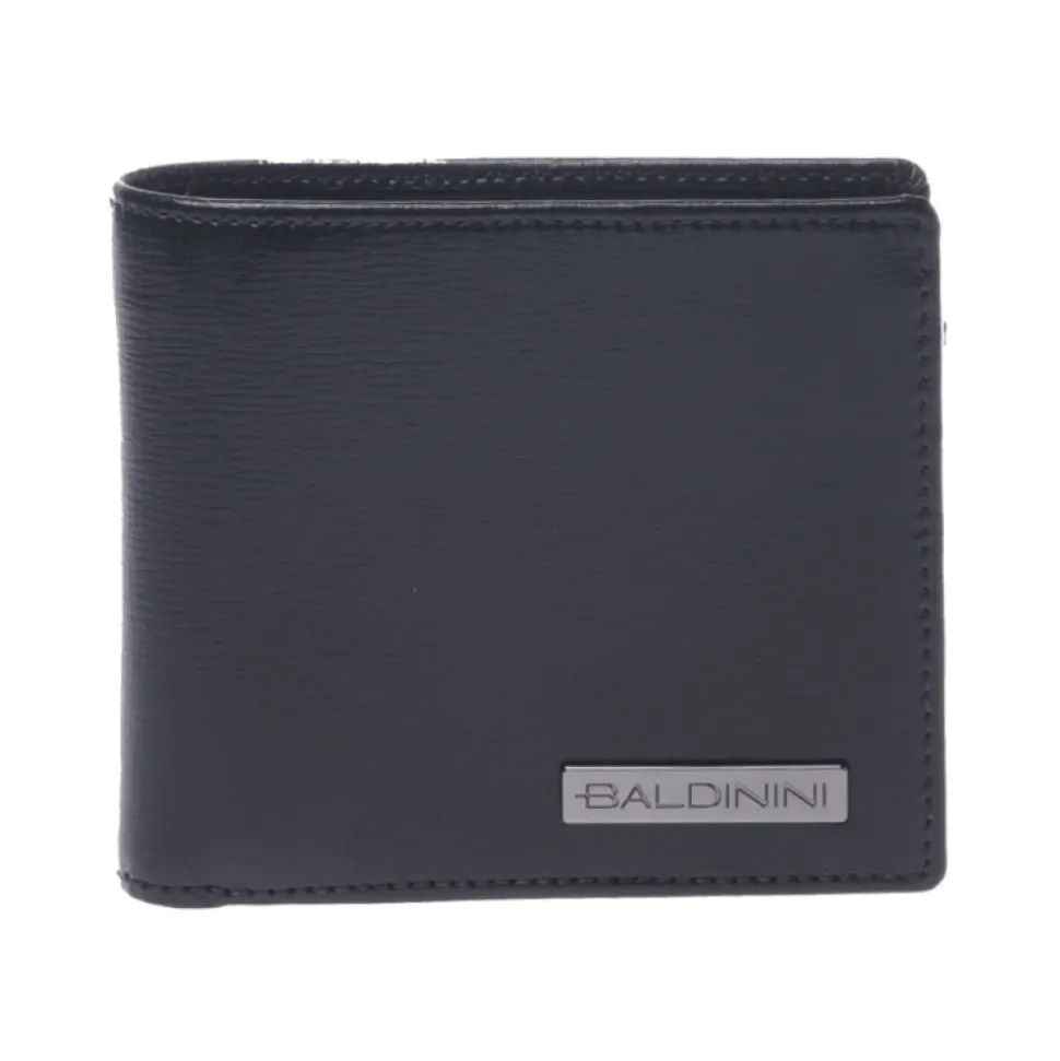 Wallet in black palmellato leather