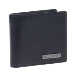 Wallet in black palmellato leather