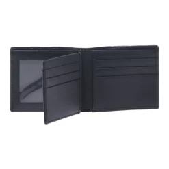 Wallet in black palmellato leather