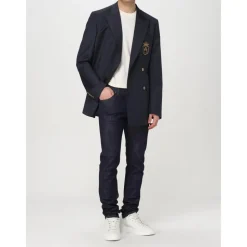 Wapen Geborduurd Blauw Blazer