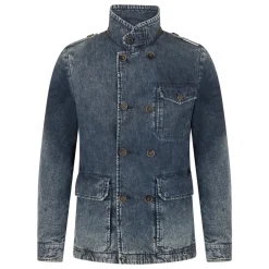 Washed denim jacket