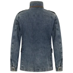 Washed denim jacket