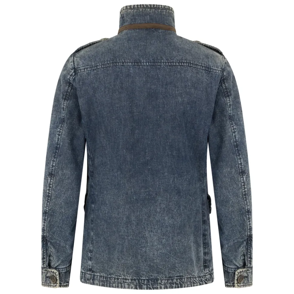 Washed denim jacket