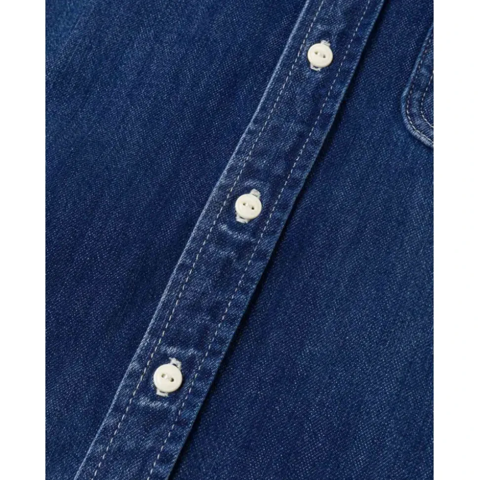 Washed Relax Fit Denim Shirt