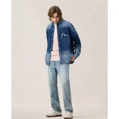 Washed Relax Fit Denim Shirt