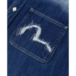 Washed Relax Fit Denim Shirt