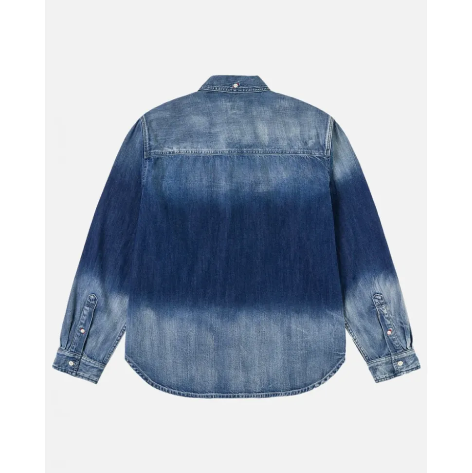 Washed Relax Fit Denim Shirt