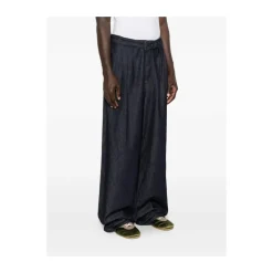 Wide Pleated Jeans