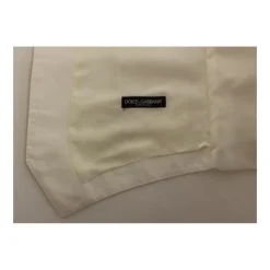 Wit Katoen Zijde Blend Jurk Vest