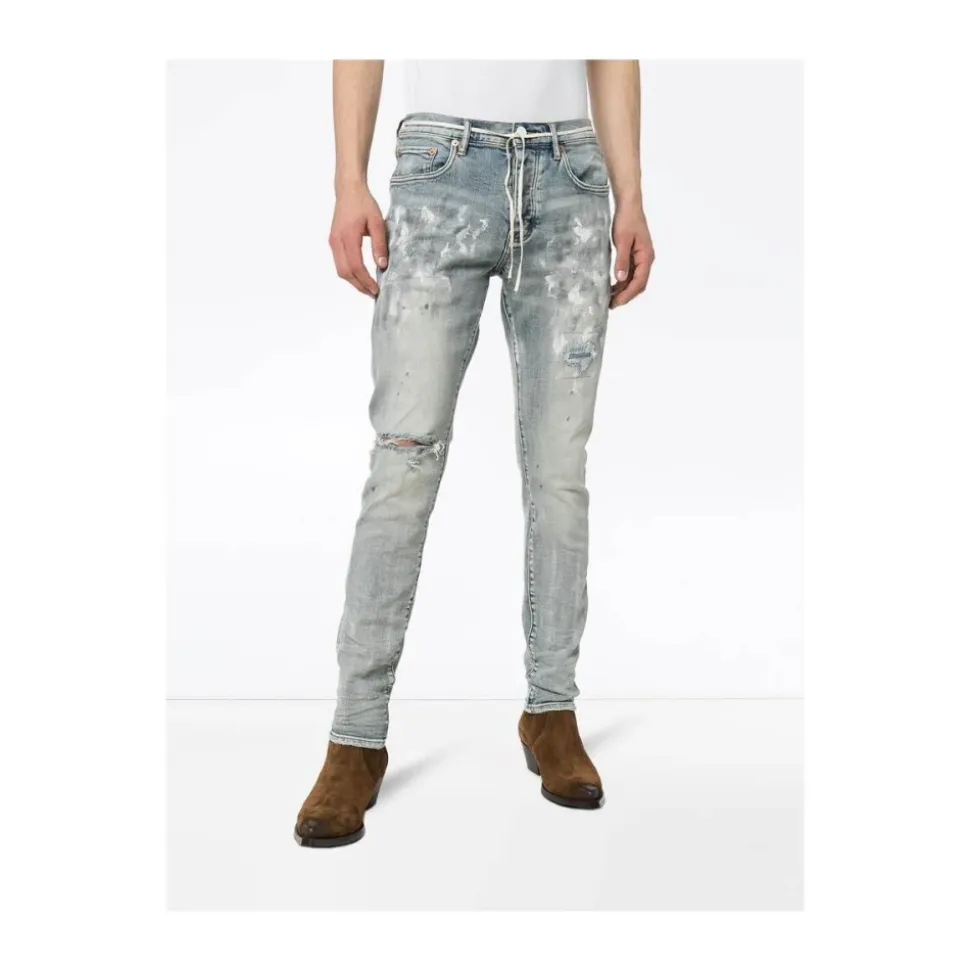 Wit geverfde Slim Fit Jeans