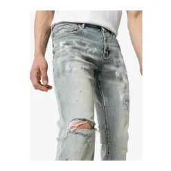 Wit geverfde Slim Fit Jeans