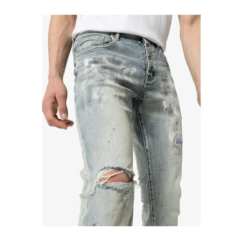 Wit geverfde Slim Fit Jeans