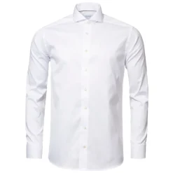 Wit Signature Twill Overhemd - Extreme Cut Away