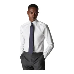 Wit Signature Twill Overhemd - Extreme Cut Away