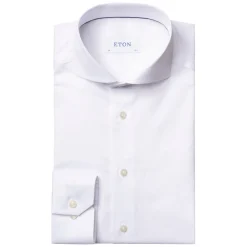 Wit Signature Twill Overhemd - Extreme Cut Away
