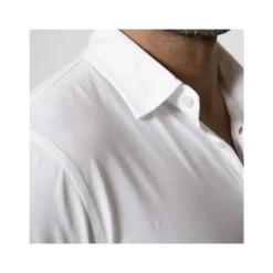 Witte Jersey Shirt Lange Mouw