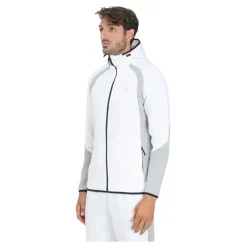 Witte Zip Sweater Evostripe Mannen