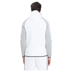 Witte Zip Sweater Evostripe Mannen