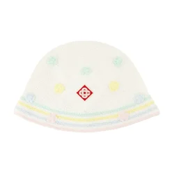 Witte Gehaakte Bucket Hat - Katoen