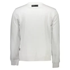 Witte Katoenen Trui met Contrasterende Details