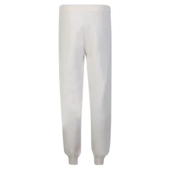 Witte wol-kasjmier joggingbroek