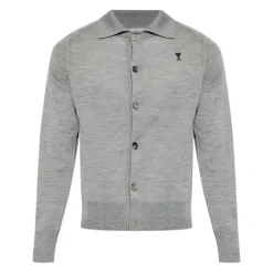 Wollen Cardigan met Geborduurd Logo