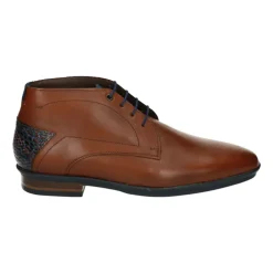 Zakelijke Midden Cognac Leren Schoenen
