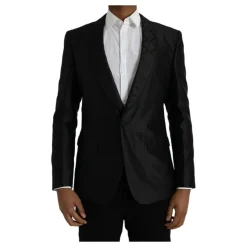 Zijden Blazer met Eén Knoop