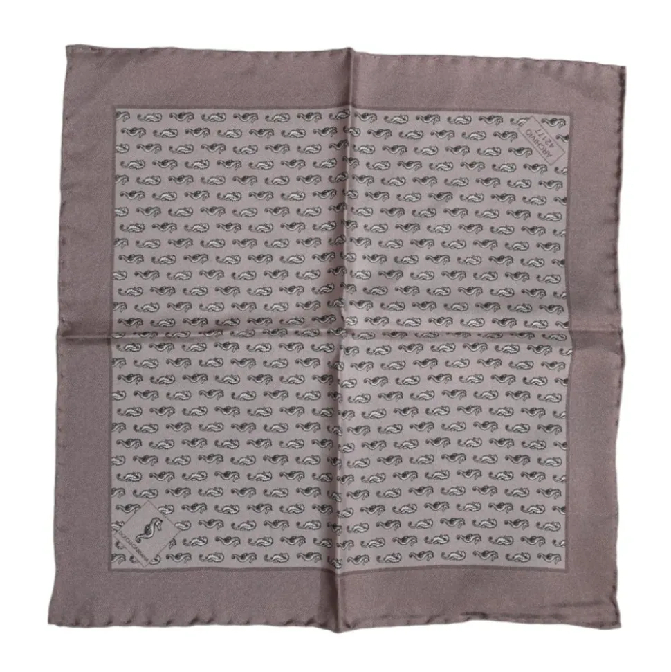 Zijden Zeepaard Foulard Sjaal