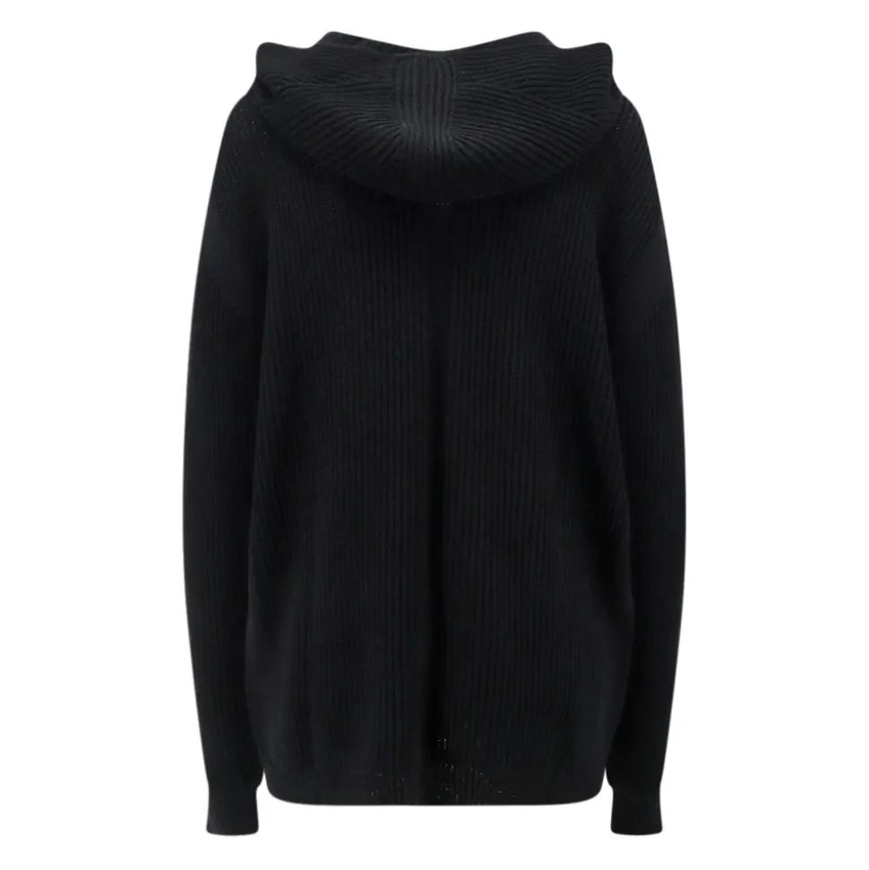 Zip Gebreide Hoodie