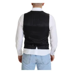 Zwart Klassiek Fit Jurk Vest