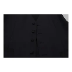 Zwart Klassiek Fit Jurk Vest