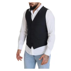 Zwart Klassiek Fit Jurk Vest