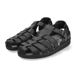 Zwarte herensandaal voor de zomer