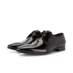 Zwarte Lakleren Zakelijke Schoenen