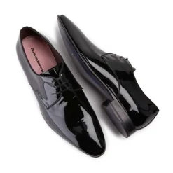 Zwarte Lakleren Zakelijke Schoenen