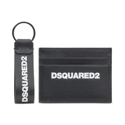 Zwarte Leren Portemonnees & Pasjeshouders Sleutelhanger