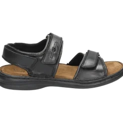 Zwarte leren sandalen RAFE