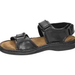 Zwarte leren sandalen RAFE