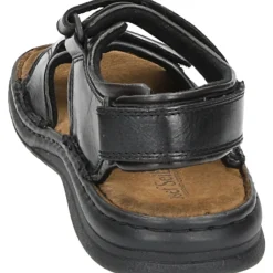Zwarte leren sandalen RAFE