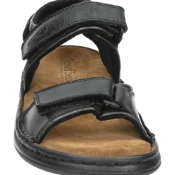 Zwarte leren sandalen RAFE