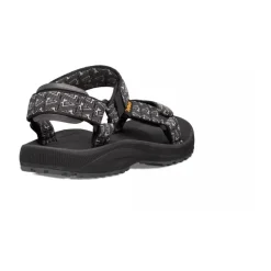 Zwarte wandelsandalen met voetboogondersteuning
