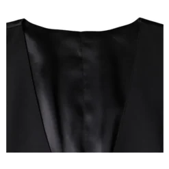Zwarte wollen vestjurk formele vest