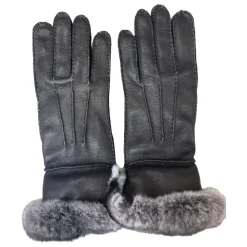 Zwarte Berg Hertenleren Handschoen